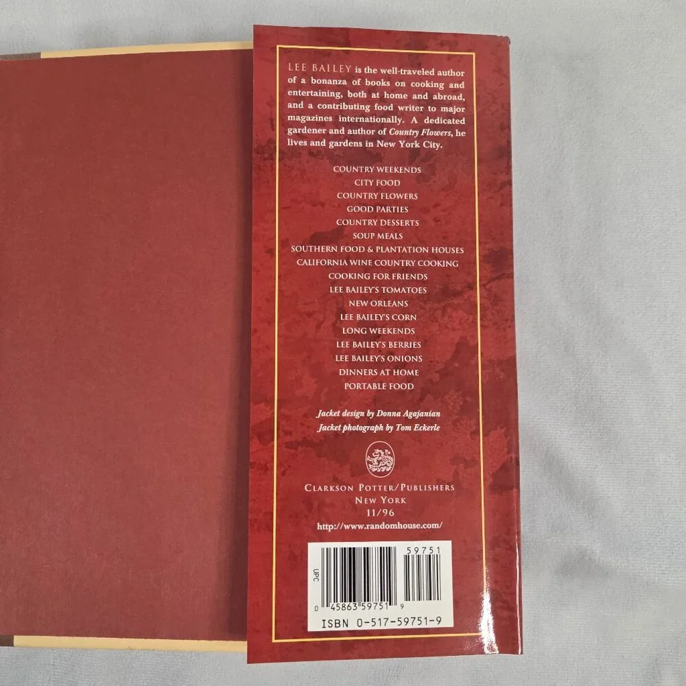 2  Lee Bailey Cookbooks- 1. Southern Food & Plantation Houses, 2. The Way I Cook